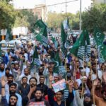 Hundreds protest in Pakistan over India’s threats